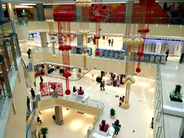 繁昌華億廣場中庭俯瞰圖