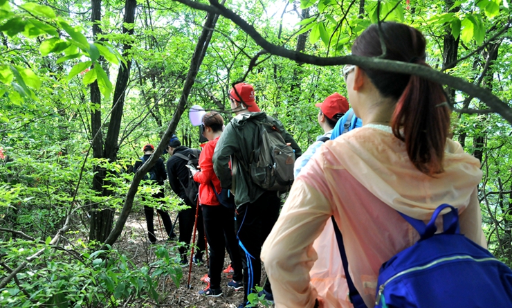 隊員徒步徽杭古道